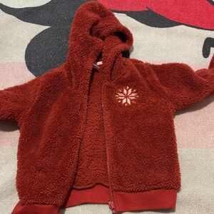 Cozy Red Kids Jacket with Hood